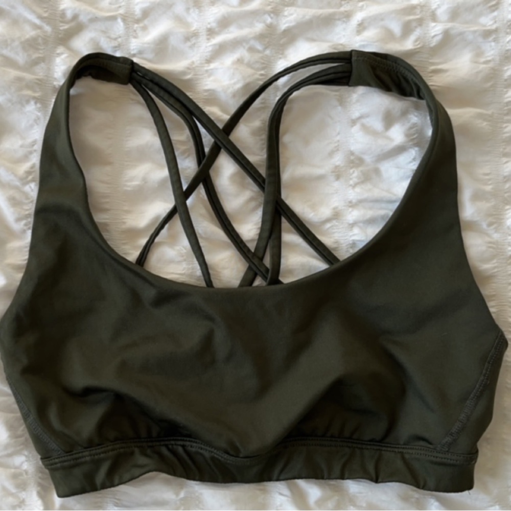 Army green Victoria secret sports bra
